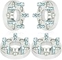 ECCPP 4PCS 5 lug hubcentric Wheel Spacers Adapters 5x4.5 to 5x4.5 14x1.5 71.5mm 1' compatible with 2005-2008 for Magnum 2010-2015 for 458 Italia