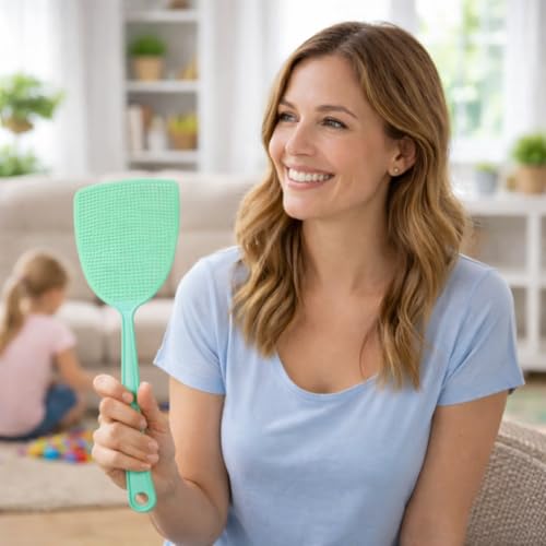 10x XXL Fliegenklatsche - stabil - Mückenklatsche - Mückenpatscher - Mückenschaber als Fliegenschutz - Fliegenfänger & Fliegenfalle/Fliegenschutz vor Insekten, Fliegen - Fly Swatter