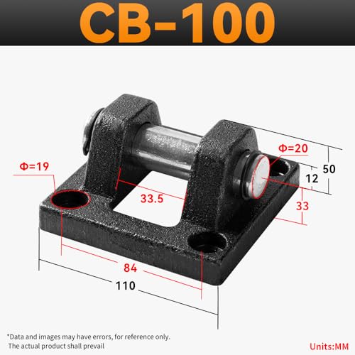 Image of Foot Flange CB-100 for Foot Mounting Work for Pneumatic SC 100 Cylinder with 4 Screws