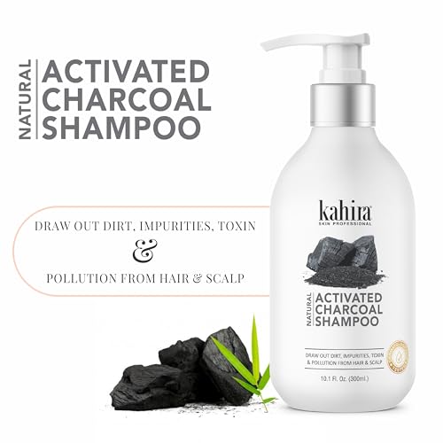Image of Deep Cleansing Combo: 21 Herbs Ayurvedic Hair Oil (200ml) & Natural Activated Charcoal Shampoo (300ml) - Draw Out Dirt, Impurities & Pollution for Scalp Detox & Hair Growth