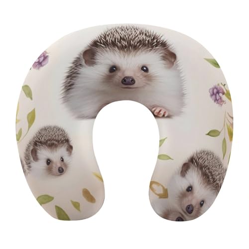Almohada de viaje para bebé en forma de erizo miniatura 1