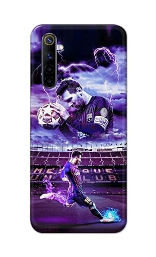 Image of Printed Hard Back Cover Case for Realme 6 | Realme 6S | Realme 6i Back Cover (Famous Football Player) -1111