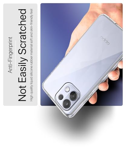 Image of WOW IMAGINE Transparent Back Cover Case for Oppo K13 5G | Raised Bumps for Full Device & Camera Protection Shockproof TPU Silicone Back Case Mobile Cover - Transparent