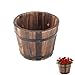 Verdant Touch Pflanzkübel Holz, solide Blumentöpfe für draußen Garten, tragbarer dekorative Pflanzkübel für draußen, nachhaltige Blumentöpfe Balkon Outdoor Holz-Blumen-Eimer für Zuhause