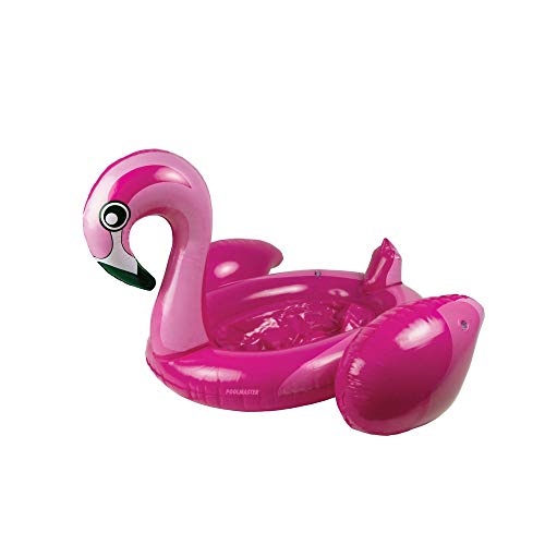 Inflatable Pink Flamingo Swimming Pool Float, 28-Inch