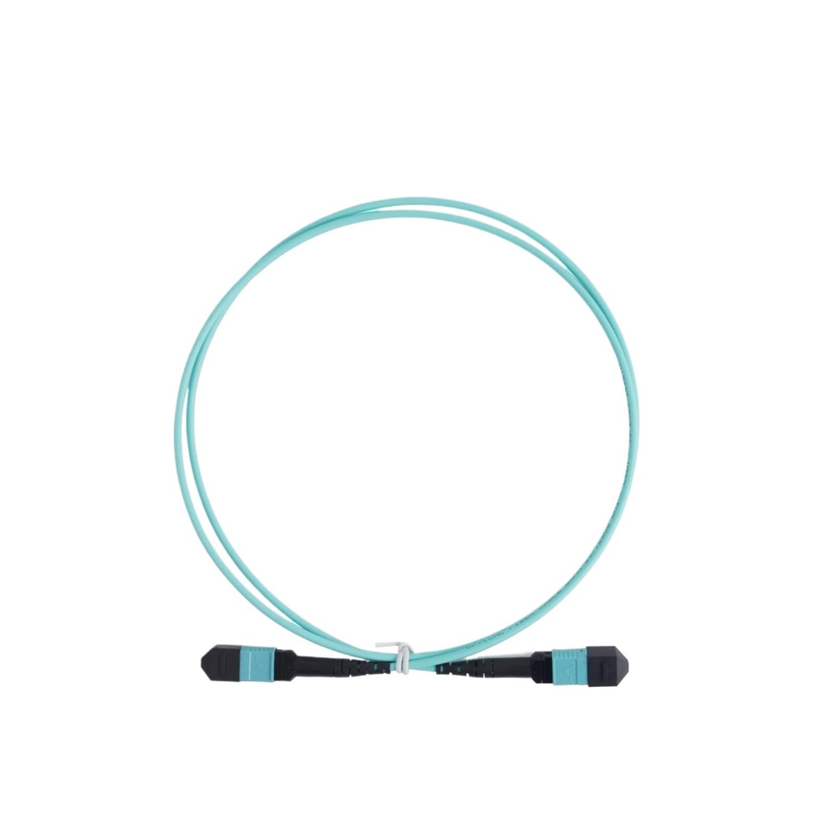 Câble de raccordement en fibre optique 100G MPO OM3 multimode 8 cœurs UPC femelle vers femelle type B à tête plate, 1/3/5/10/15/20 m(5M)