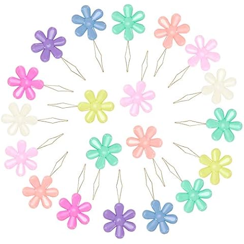 Needle Threader Set, 20 Pcs Sewing Threader, Flower Threader, Colorful Needle Threader Kit for Sewing Embroidery Cross Stitch Crafts Cover