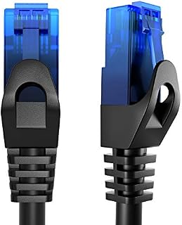 Ethernet cable  10m  Internet, patch & network cable with break-proof design for maximum UK internet speeds (ideal for Gaming/LANs/Routers/Modems/Switch, blue RJ45 plug)  by CableDirect
