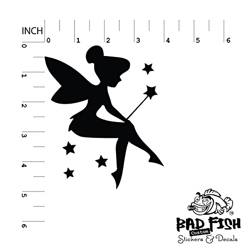 Lightswitch Vinyl Decal Sticker Tinkerbell Fairy – Bad Fish Custom Decals – For Light Switch, Outlets Or Any Ledge - Wall, Vehicle, Computer, Home Decor, Bedrooms Or Nursery - Premium Matte Removable Vinyl #TOP2
