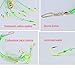 Carp Fishing Baits Hook Lure Trap Luminous Hooks with Drum Type Spring Feeder and Glow Fishing Beads Coarse Fishing Tackle (6#)
