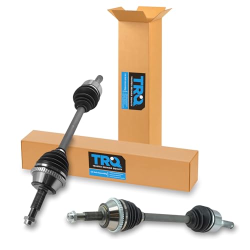 TRQ Rear Driver Side and Passenger Side CV Axle Assembly Set 2 Piece Compatible with 2002-2010 Ford Explorer 2007-2010 Explorer Sport Trac 2003-2010 Mercury Mountaineer 2003-2005 Lincoln Aviator