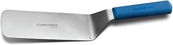 Dexter-Russell Sani-Safe 8 x 3 Solid Turner S286-8PCP, Offset Stainless Steel Blade with Textured Polypropylene Handle, NSF Certified, Made in the USA