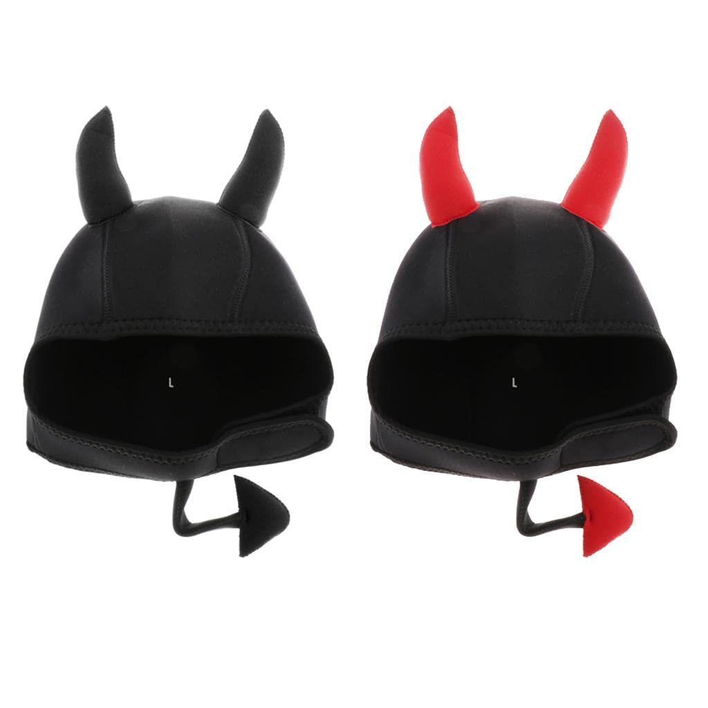 3 Mm Neopren Cartoon Tauch Und Schnorchelhauben, Schwarz