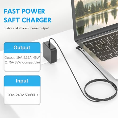 Laptop Charger for Asus Vivobook E402MA E402M E402SA E402S E402NA E402N E402 E403S; ZenBook UX305 UX305F UX305FA UX305U UX305UA UX305C UX305CA UX305L Computer Power Supply Replacement 45W