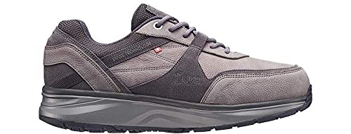 JOYA Tony II Grey, Herren Sneaker aus Nubukleder, 40 1/3