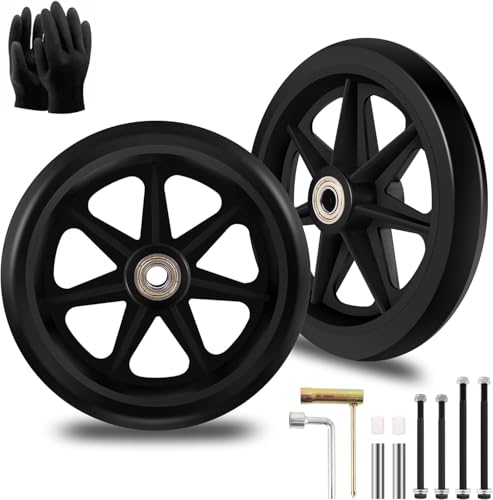 2 Stück 150mm Solide Ersatzräder - Umweltfreundliches Gummimaterial,Verschleißfeste PU-Reifen - Easy to Install, Compatible with Most Models(Expand) 2 Stück 150mm Solide Ersatzräder - Umweltfreundliches Gummimaterial,Verschleißfeste PU-Reifen - Easy to Install, Compatible with Most Models(Expand)