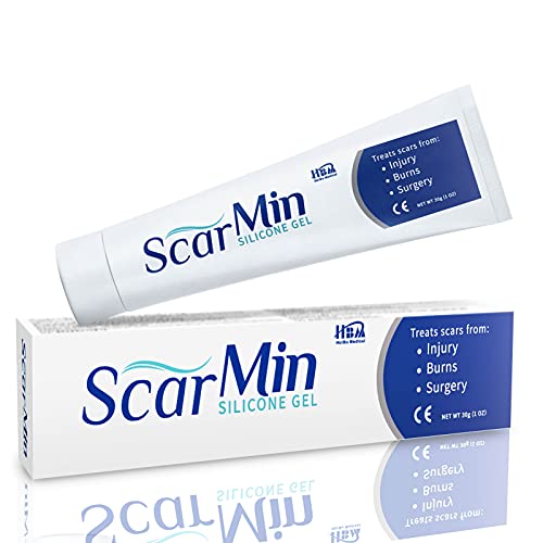 Advanced Silicone Scar Gel for Scar Removal, Acne Scar Stretch Mark Remover Cream for Face and Body, Surgical, Burn Care, 1.06oz (30g)