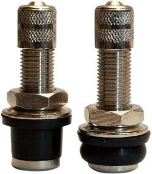 Quick Stem Silver Push-in Tire Valve Stem System for ATV UTV Motorcycle Lawn Mower Tractor with Tubeless Rims