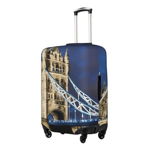 Tower Bridge in London print Anti-scratch Luggage Cover, Luggage Protective Case, Washable Luggage Cover2