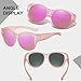 HAOLOTA Fit Over Glasses Sunglasses for Women Polarized, Trendy Cat Eye Sunglasses Wear Over Glasses, UV Protection