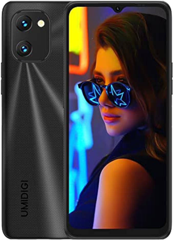 UMIDIGI Power 7S Cell Phone, 4GB+64GB 6150mAh Battery Unlocked Smartphone with 6.7" Full Screen + 16MP AI Triple Camera Android Smartphone