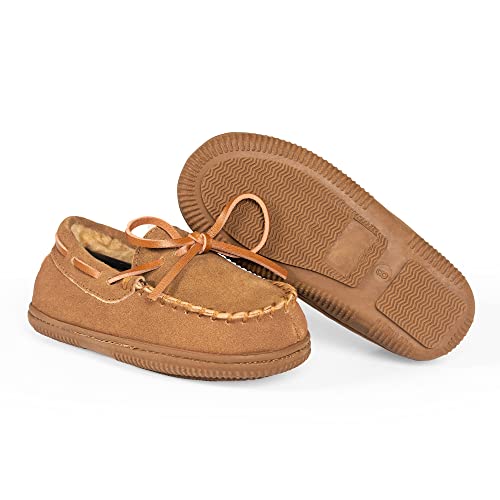 Norty - Toddler Boys Suede Moccasin Slipper, Chestnut 40103-9Mustoddler #TOP2