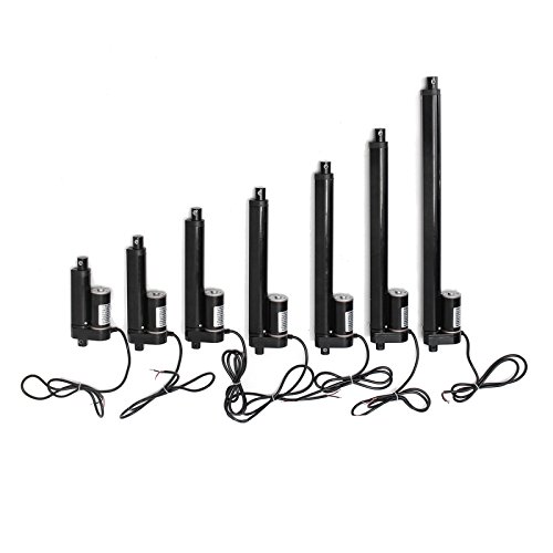 GOZAR DC 12V 500N 2-16 Pulgadas 50-400 Mm 225Lbs Actuador Lineal Motor De La Puerta del Abrelatas Soporte Resistente Ascensor-4 Pulgadas