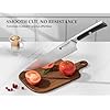BRODARK Knife Set 15 PCS, Chef Knife Set with Block and Sharpener, High Carbon Stainless Steel Knife Block Set, Ergonomic Pakkawood Handle for Kitchen Cooking
