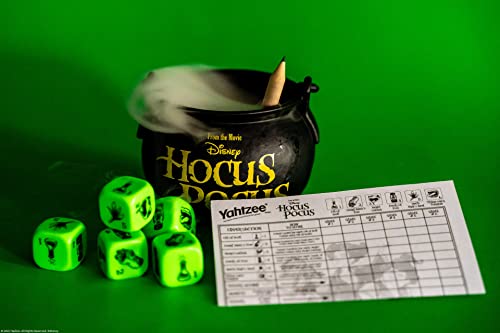 Usaopoly YZ004-652-002200-06 Yahtzee: Disney Hocus Pocus | Collectible Witch’S Caldron Dice Cup | Classic Family Dice Game Based thumb #3