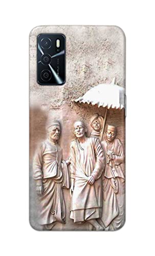 Image of Printed Hard Back Cover Case for Oppo A16 | Oppo A16s Back Cover (Sai Baba) -1803