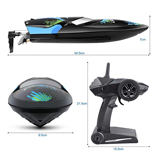 Remote Control RC Boat for Pools and Lakes, Kuman 25km/h High Speed Racing RC Boats for Kids and Adults - Thumbnail 6