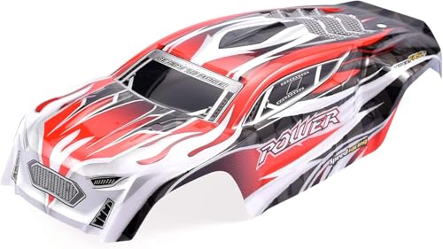 Hosim RC Car Shell Truck Body Accessory Spare Parts 38-SJ03 for 9138 Q903 Q905 RC Car (Red)