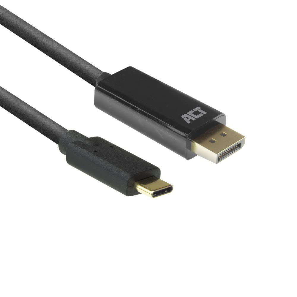ACT Cavo USB C a DisplayPort, 4K a 60Hz, convertitore USB C a DP, maschio a maschio placcato oro, per laptop, tablet, smartphone – AC7325