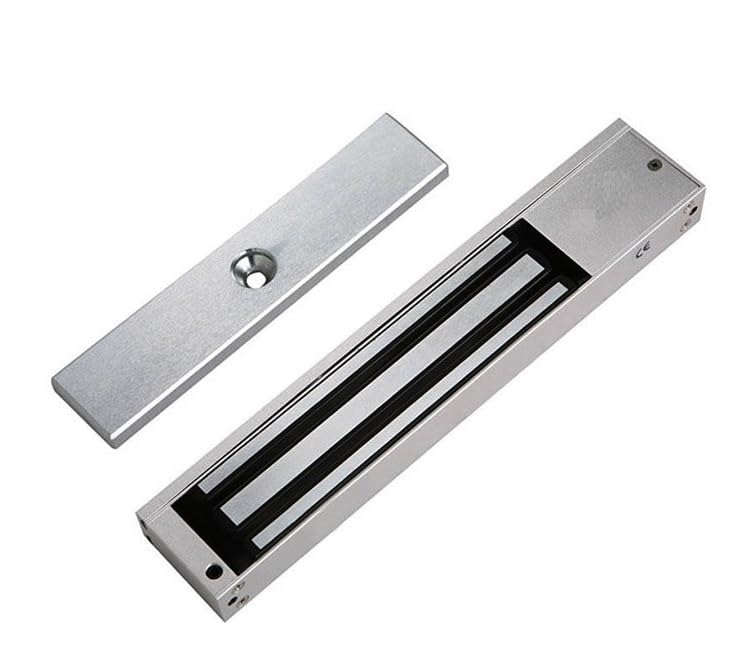 Hanutech Electro Magnetic Lock/EM Lock Single Leaf 600lbs 12VDC for Door Access Control-image-1