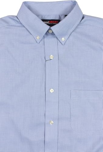 Roundtree & Yorke TravelSMART Men's Big and Tall Short Sleeve Button-Down Shirt Wrinkle Resistant Non-Iron Easy-Care2