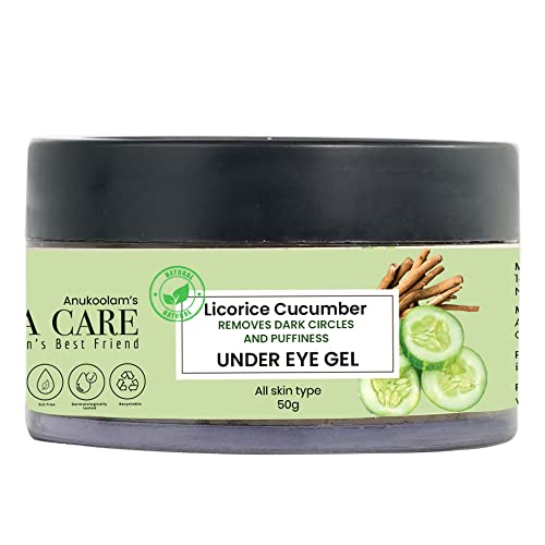 Yara Care Under Eye Gel - Dark Circles Removal and Puffiness with Cucumber and Licorice Extract for Men and Women - 50 g