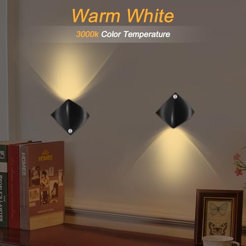 Image of Motion Sensor Night Light, Battery Operated Wall Sconces, 60 Lumen 3 Modes Motion Sensor, 3000K Warm Yellow Magnetic Wall Light for Stairs Bedroom Hallway 1Pcs
