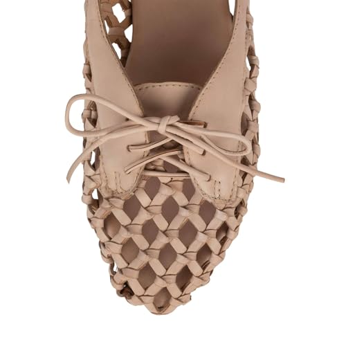 Woven Mesh Flats for Women Black Round Toe Mary Jane Ballet Strap Flat Bow Elastic Summer Comfortable Casual Walking Shoes3