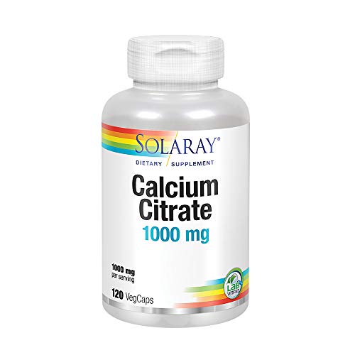 Solaray Calcium Citrate 1000mg,120 VegCaps
