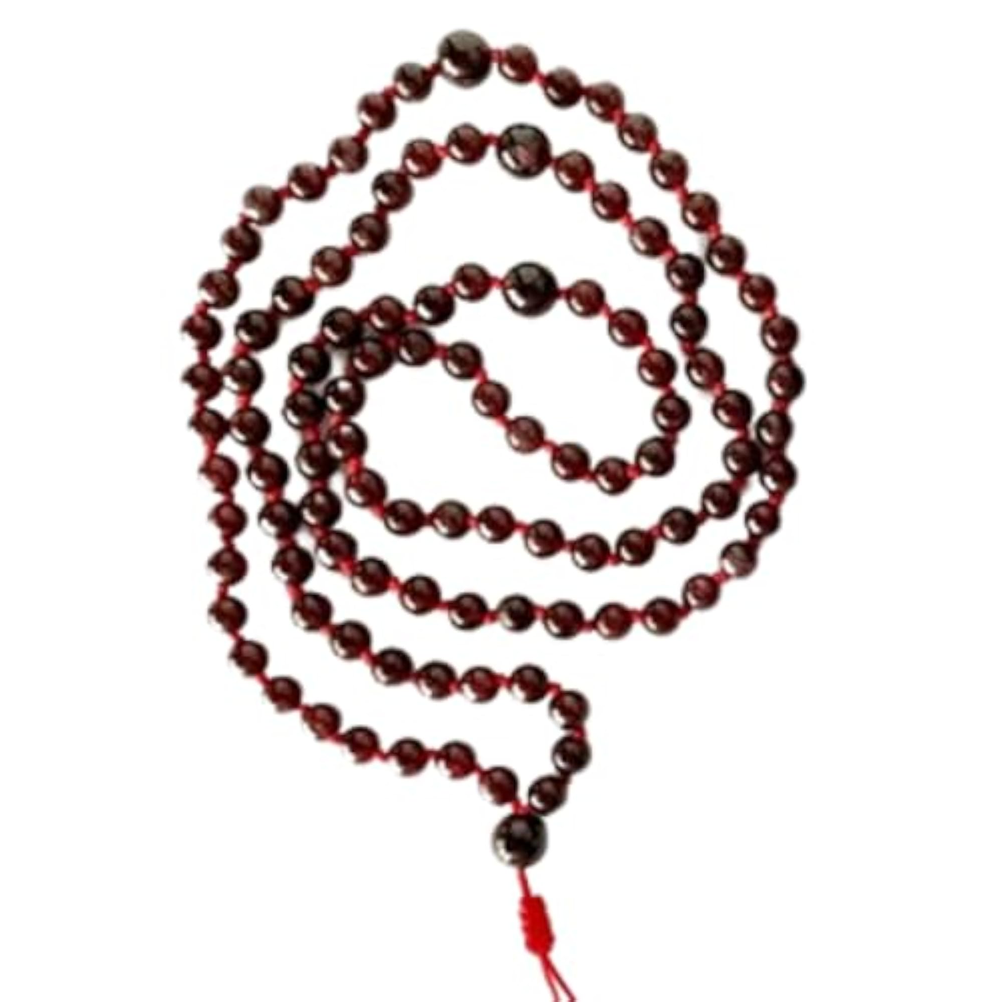 Natural Garnet 108+1 Beads Prayer Mala Necklace