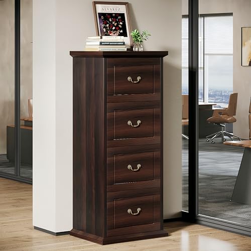 Tribesigns 4-Drawer File Filing Cabinet, Vertical File Cabinet Of...