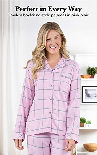 PajamaGram World's Softest Flannel Women's Boyfriend Pajamas3