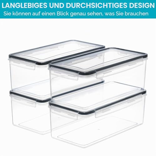 Vtopmart 3.2L Vorratsdosen mit Deckel Luftdicht 4er Set – Ansicht 5