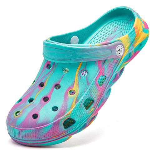 HOBIBEAR Unisex Iridescent Garden Clog