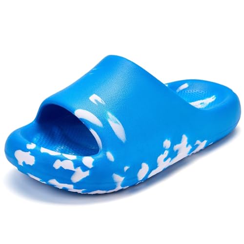 Pillow Slippers for Women and Men, Cloud Slides Shower Sandals House Shoes, Comfy and Cushioned Thick Sole