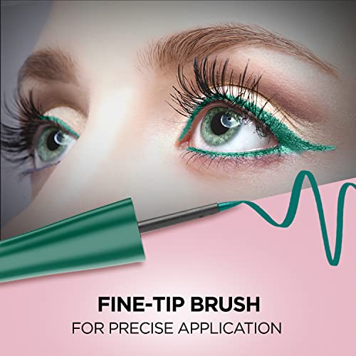 Image of FACESCANADA Magneteyes Color Eyeliner Gel - Elegant Green,4 Ml|Glossy Finish|24Hr Long-Lasting|Waterproof|Smudgeproof|Precise Application|Intense Color Payoff|Almond Extract & Vitamin E (Pack of 2)