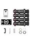 dé 48V 100Ah LiFePO4 Lithium Battery with App & Display Monitoring, 6000+ Cycle Home Storage, 5120Wh Server Rack Battery with WiFi, RS485, CAN & RS232, Off Grid Solar System, Home Backup Power(4 Pack)