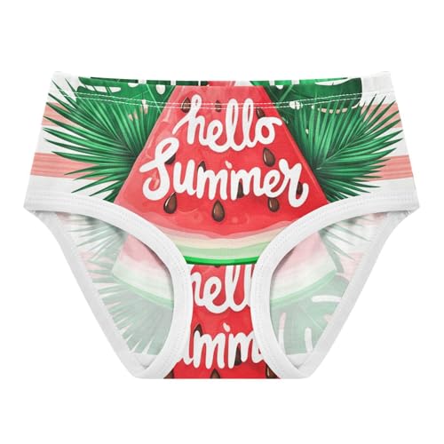 Cotton Girls Underwear Toddler Vibrant Summer Watermelon Panties for Girl Florals Briefs Girls Undies 2t
