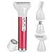 Produktbild Shirylzee Gesichtshaarentfernung für Frauen 5 In 1 Dame Haarentfernung Kit Elektrorasierer Schmerzloser Trimmer Wasserdicht USB wiederaufladbar Lippen Wangen Arm Finger Nase Gesicht Körper Lady Shaver