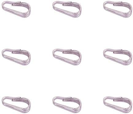 PandaHall Elite 10 pcs S925 Sterling Silver Snap Bail Hook Pinch Clip Necklace